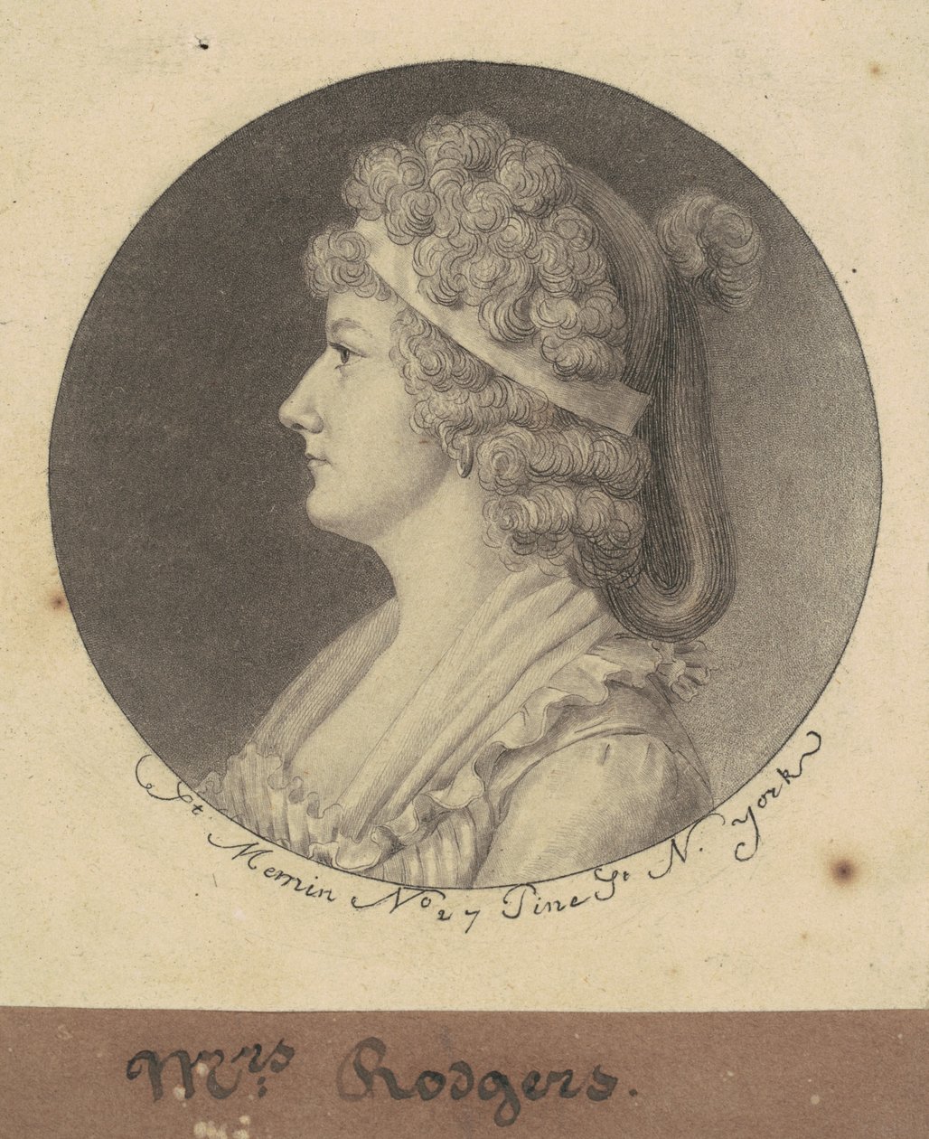 Sarah Elizabeth Rogers by Charles B. J. Févret de Saint Mémin