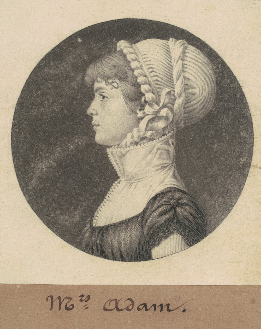 Sarah Eve Adams by Charles B. J. Févret de Saint Mémin