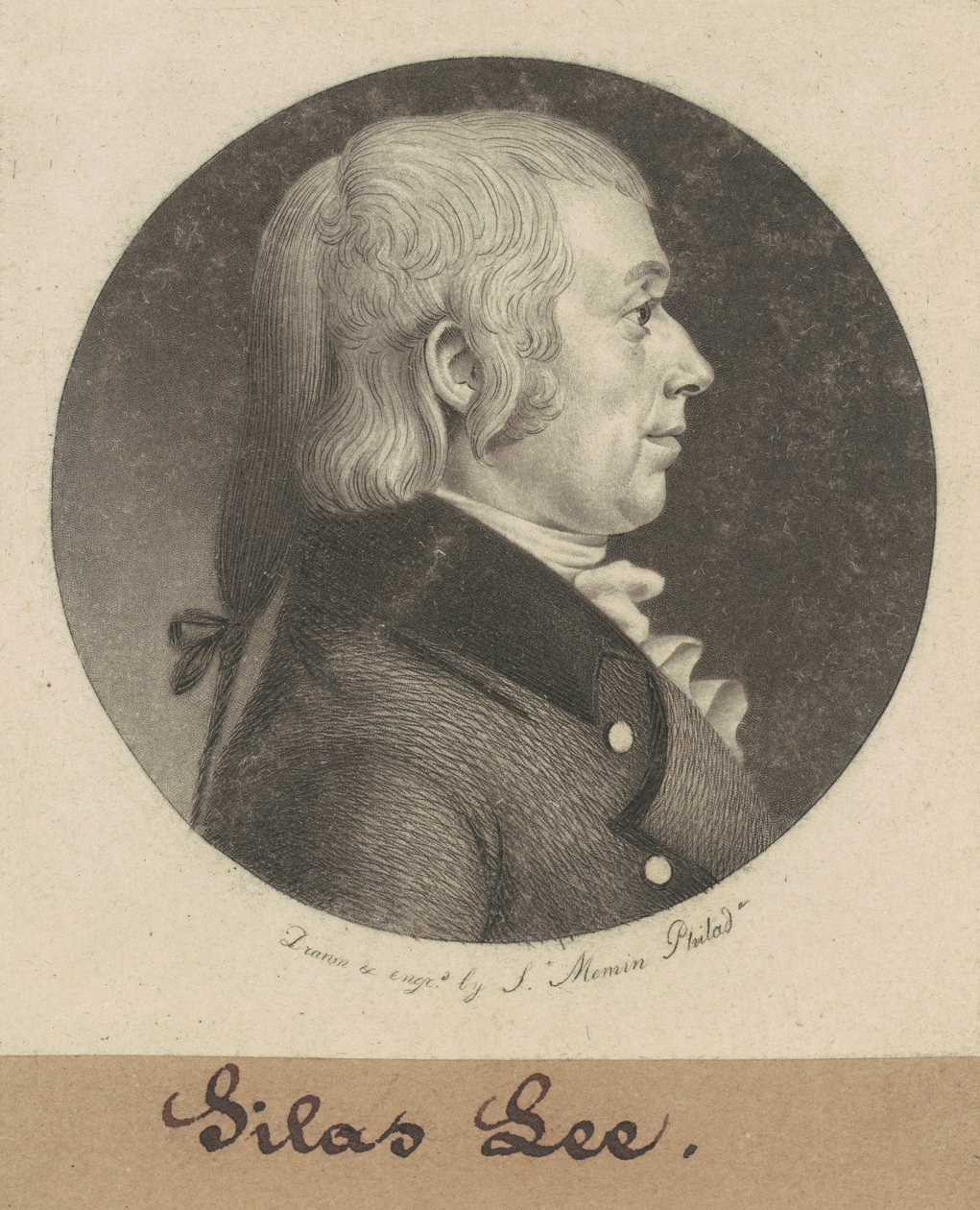 Silas Lee by Charles B. J. Févret de Saint Mémin
