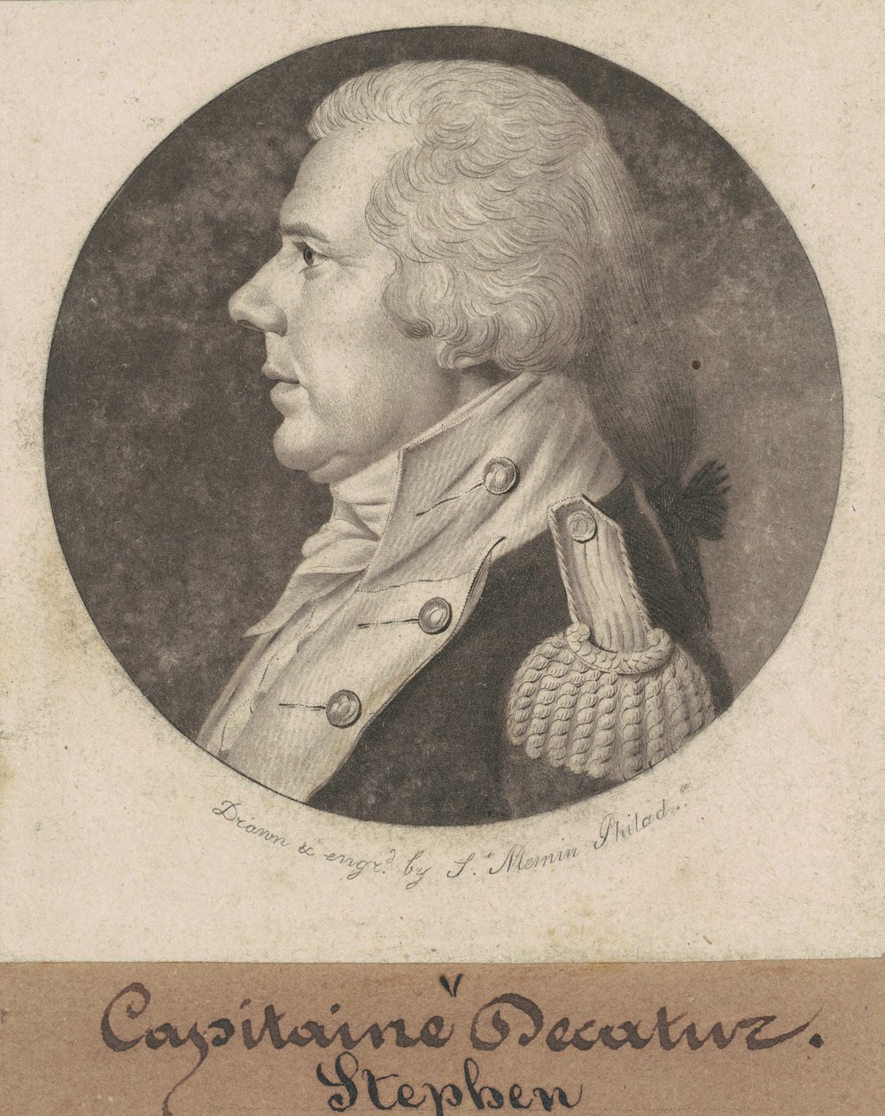 Stephen Decatur, Sr. by Charles B. J. Févret de Saint Mémin