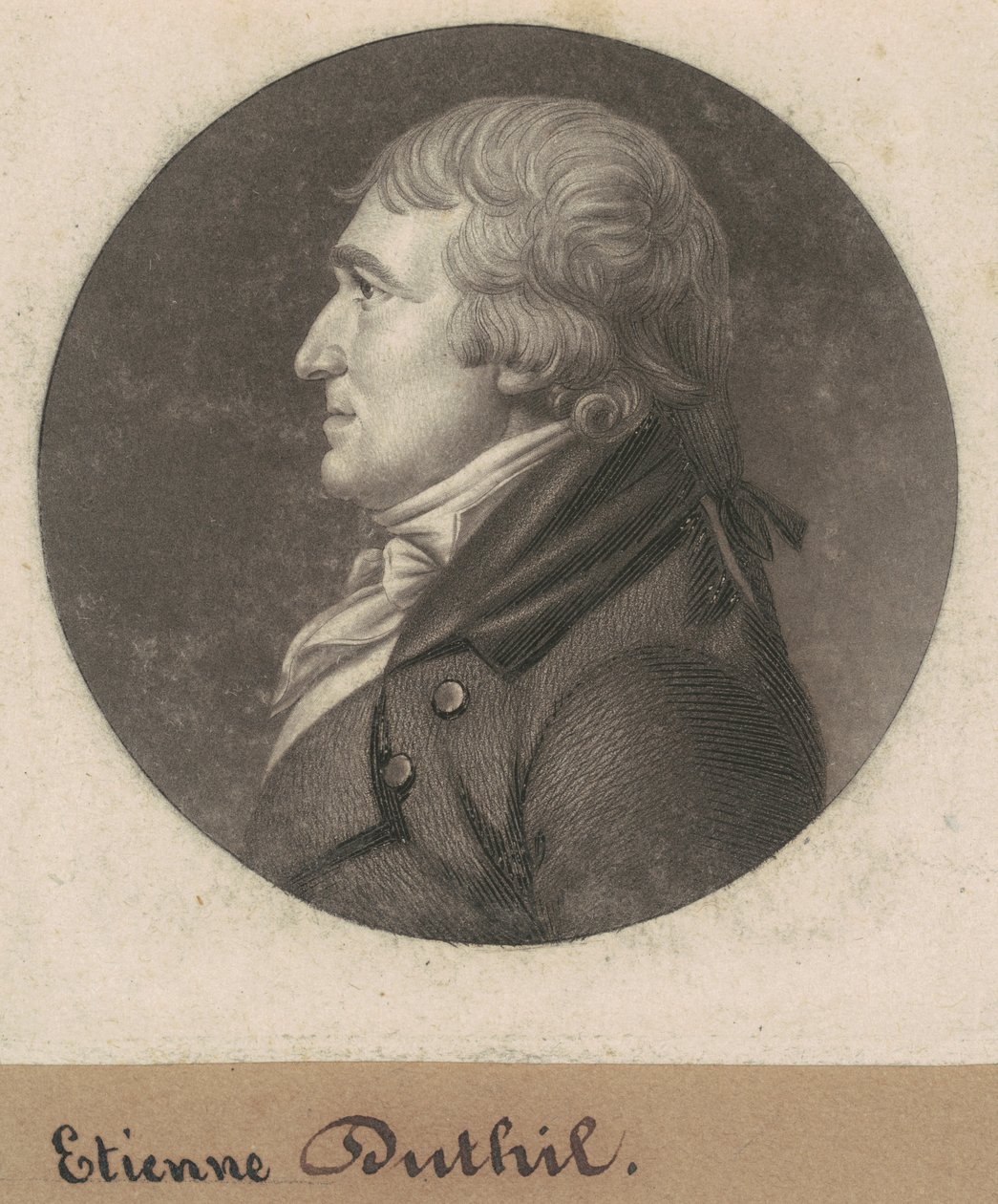 Stephen Dutilh by Charles B. J. Févret de Saint Mémin