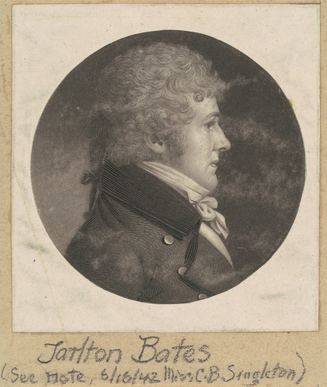 Tarlton Bates by Charles B. J. Févret de Saint Mémin