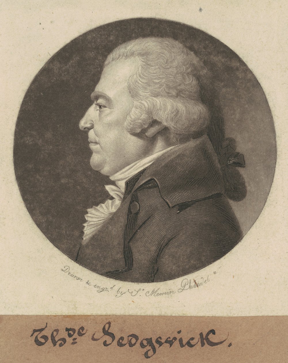 Theodore Sedgwick by Charles B. J. Févret de Saint Mémin