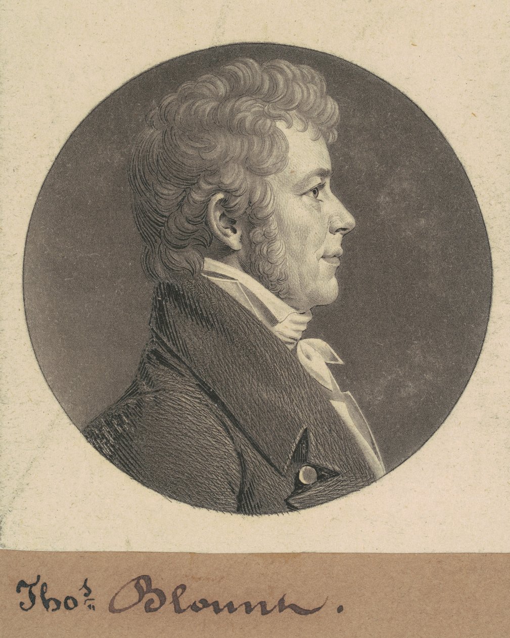 Thomas Blount by Charles B. J. Févret de Saint Mémin