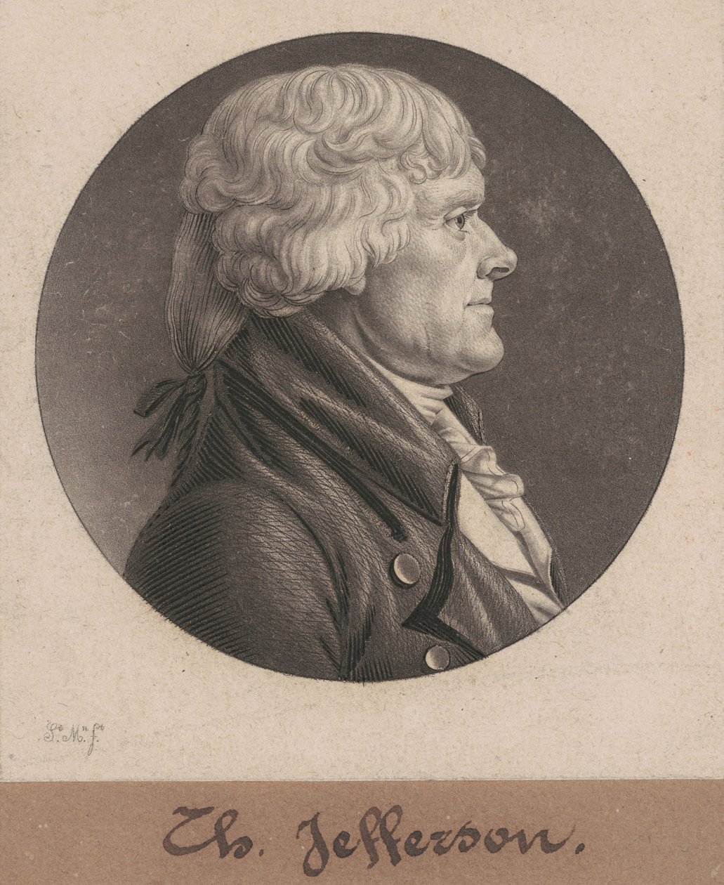Thomas Jefferson by Charles B. J. Févret de Saint Mémin