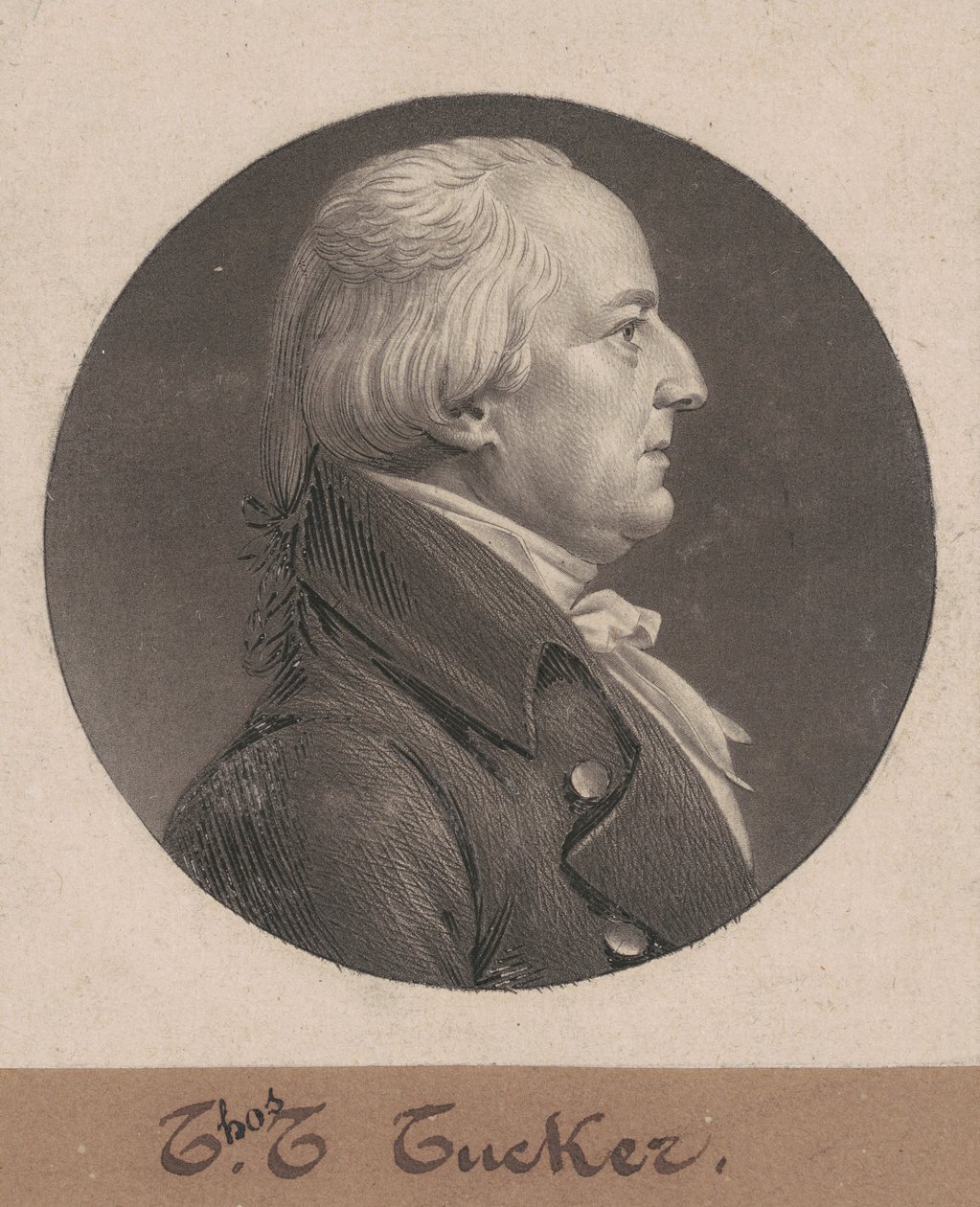 Thomas Tudor Tucker by Charles B. J. Févret de Saint Mémin