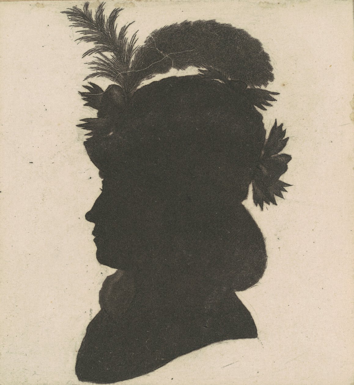 Unidentified Female Silhouette by Charles B. J. Févret de Saint Mémin