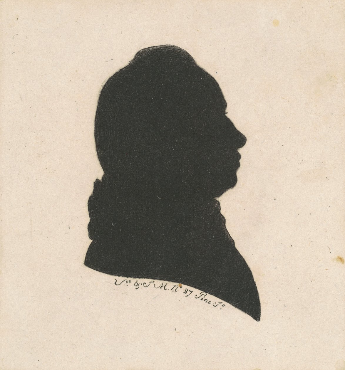 Unidentified Male Silhouette by Charles B. J. Févret de Saint Mémin
