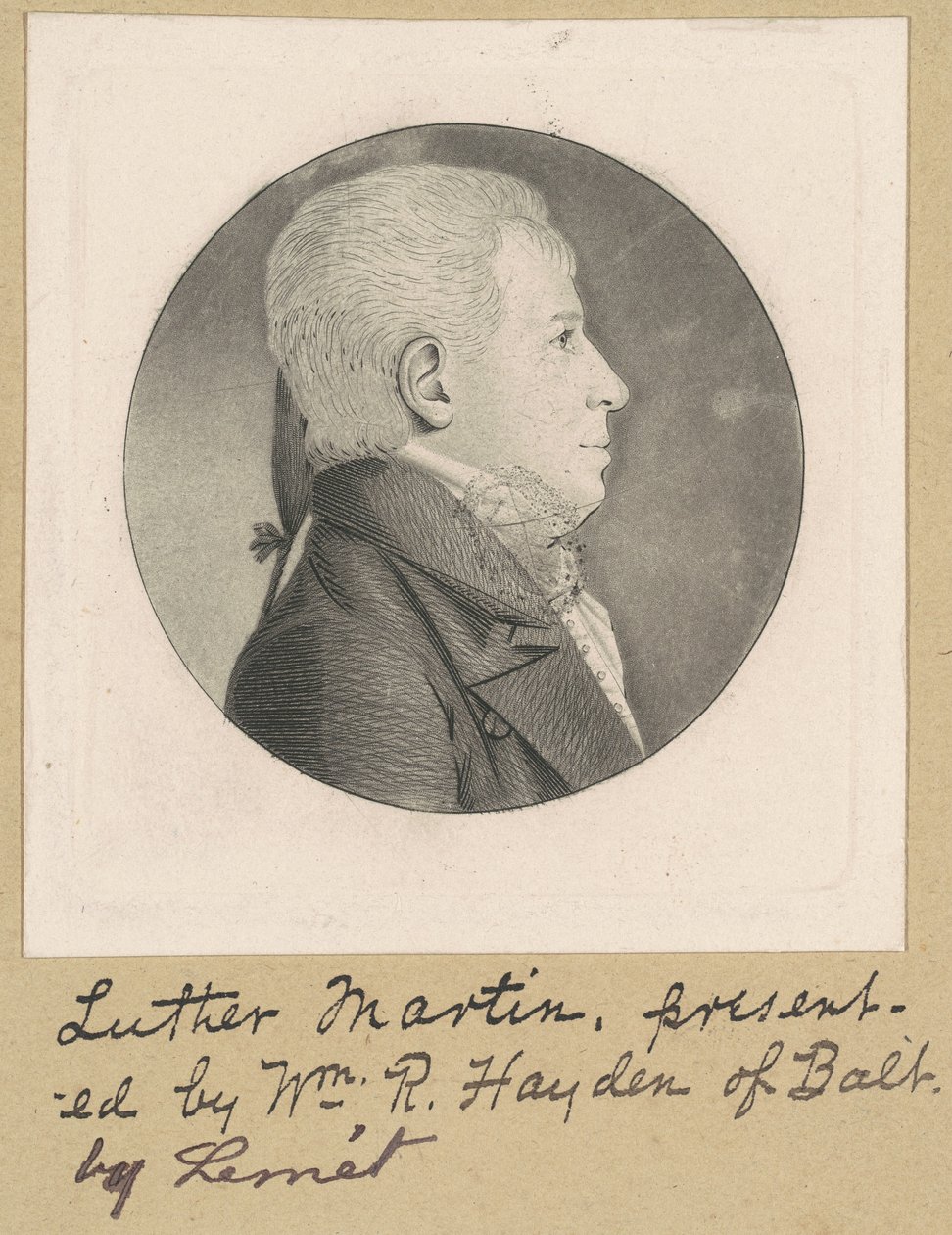 Unidentified Man by Charles B. J. Févret de Saint Mémin