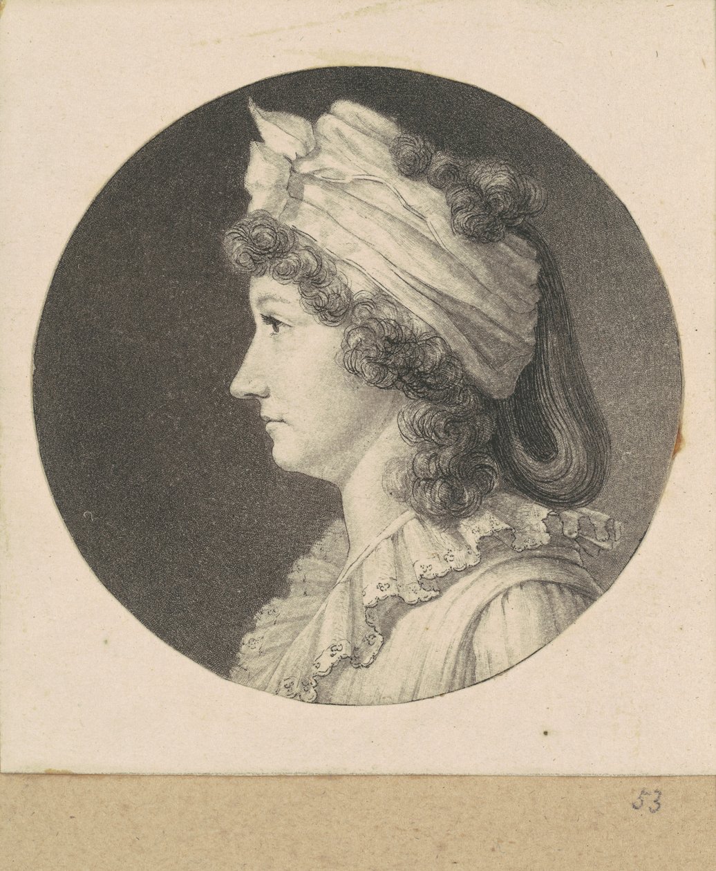 Unidentified Woman by Charles B. J. Févret de Saint Mémin
