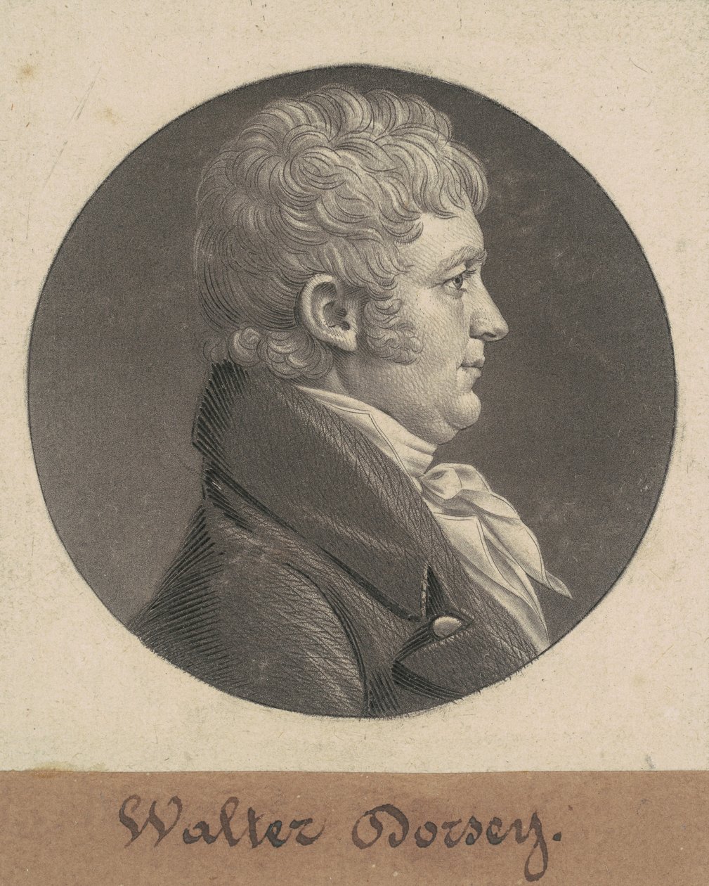 Walter Dorsey by Charles B. J. Févret de Saint Mémin