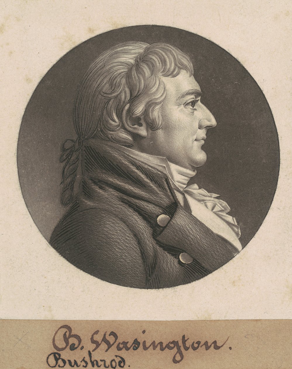 William Augustine Washington III by Charles B. J. Févret de Saint Mémin