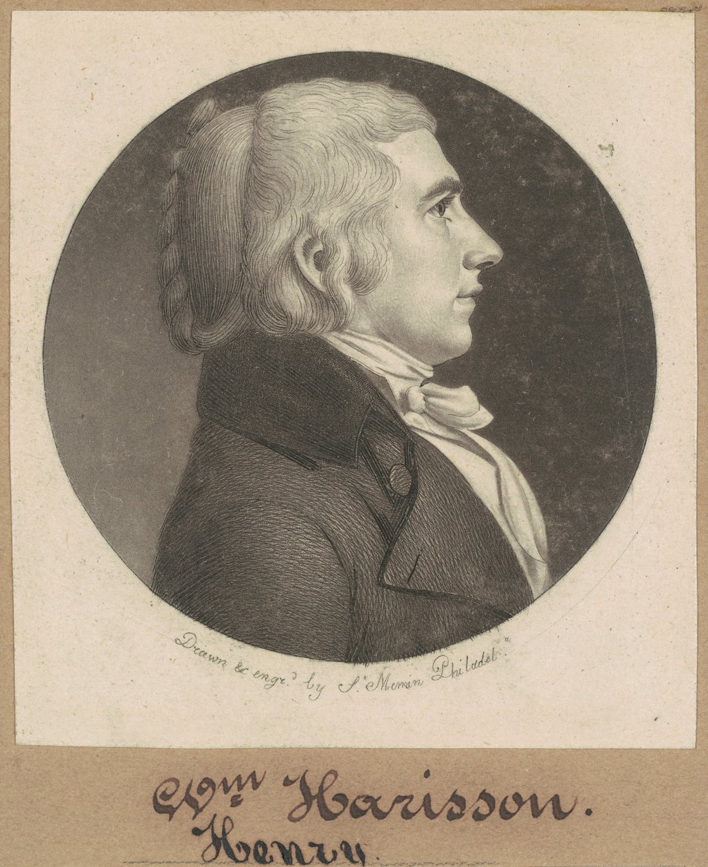 William Henry Harrison by Charles B. J. Févret de Saint Mémin