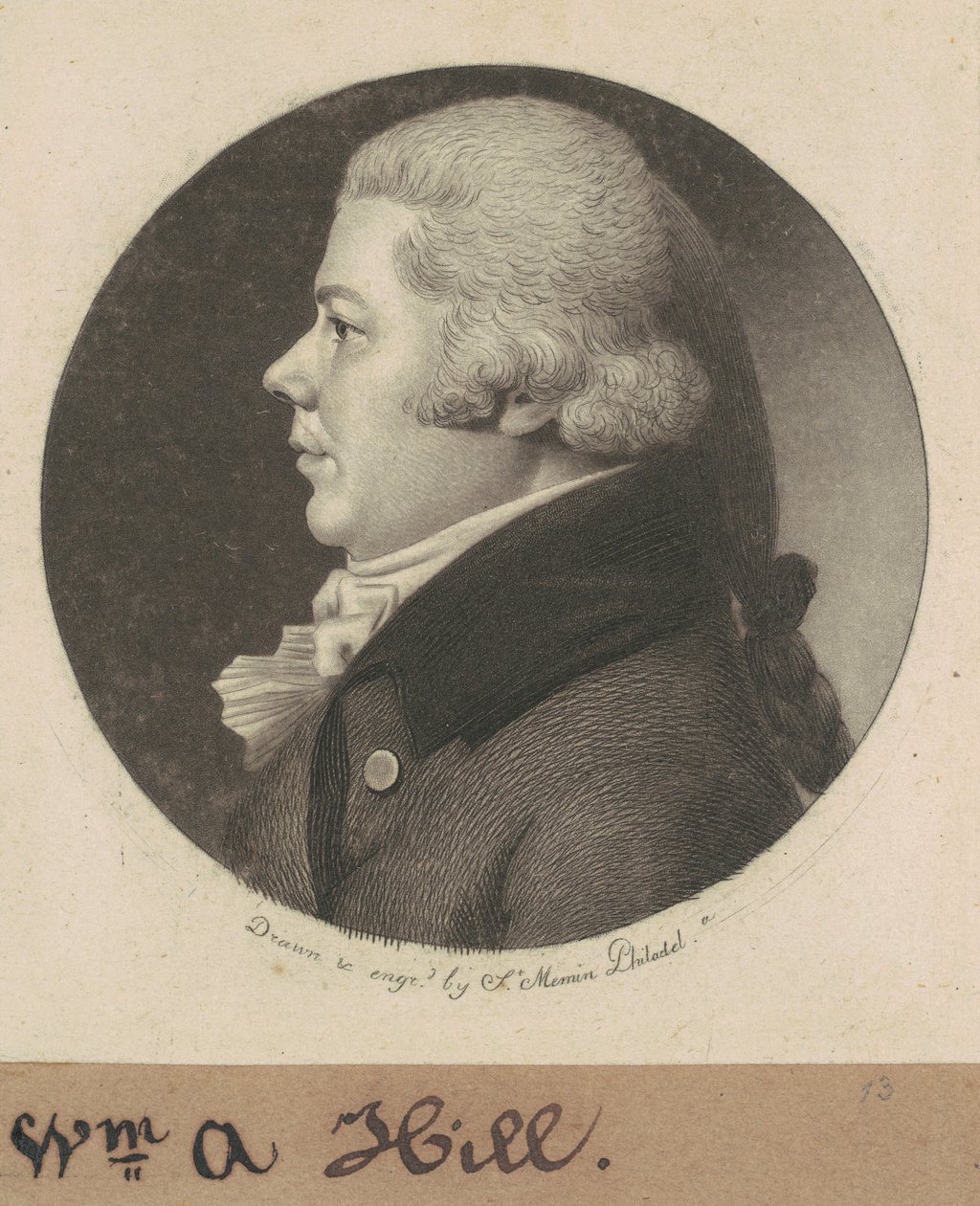 William Henry Hill by Charles B. J. Févret de Saint Mémin