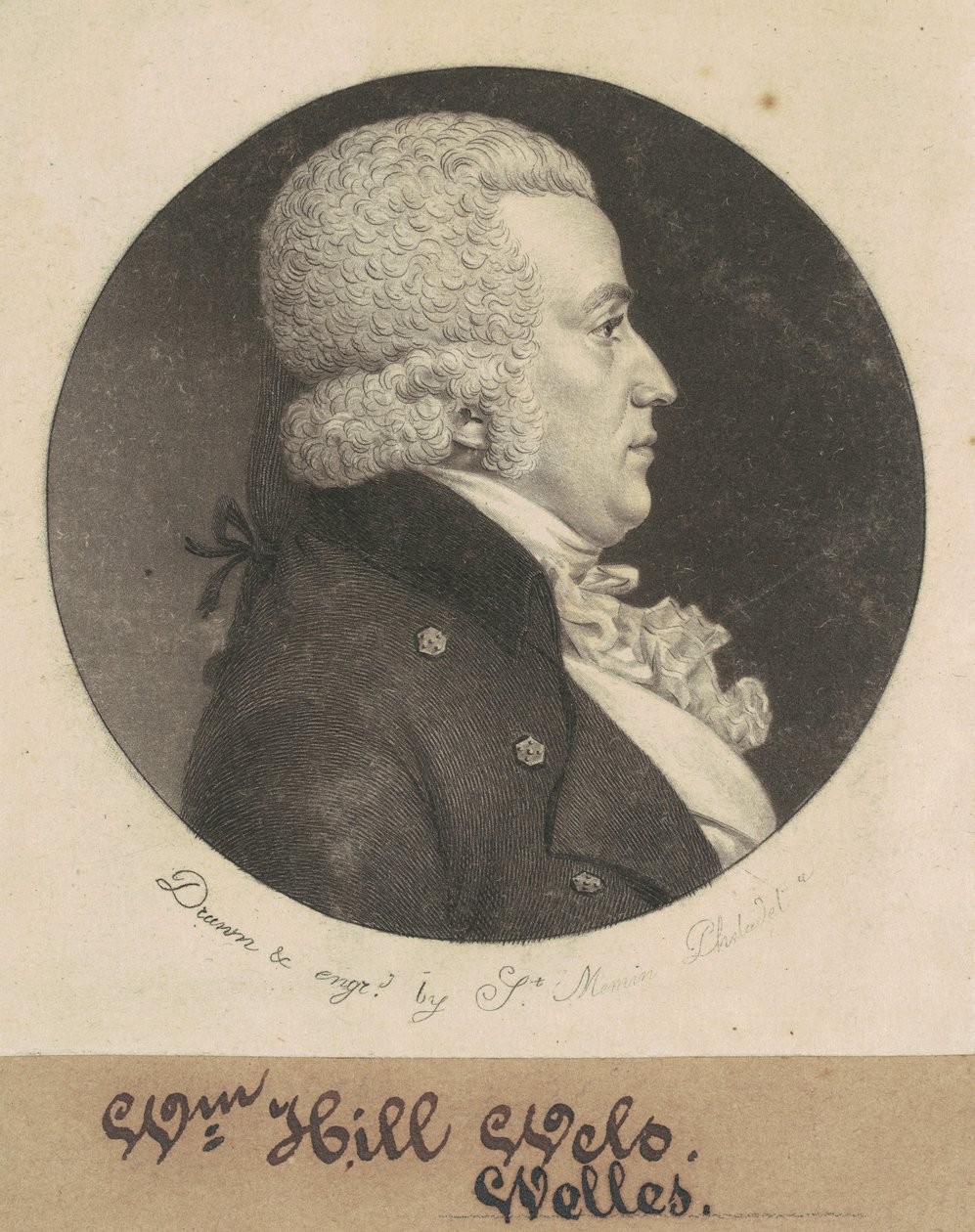 William Hill Wells by Charles B. J. Févret de Saint Mémin