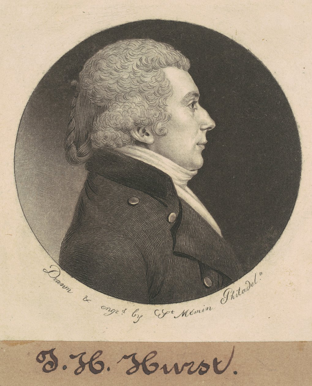 William Hurst by Charles B. J. Févret de Saint Mémin