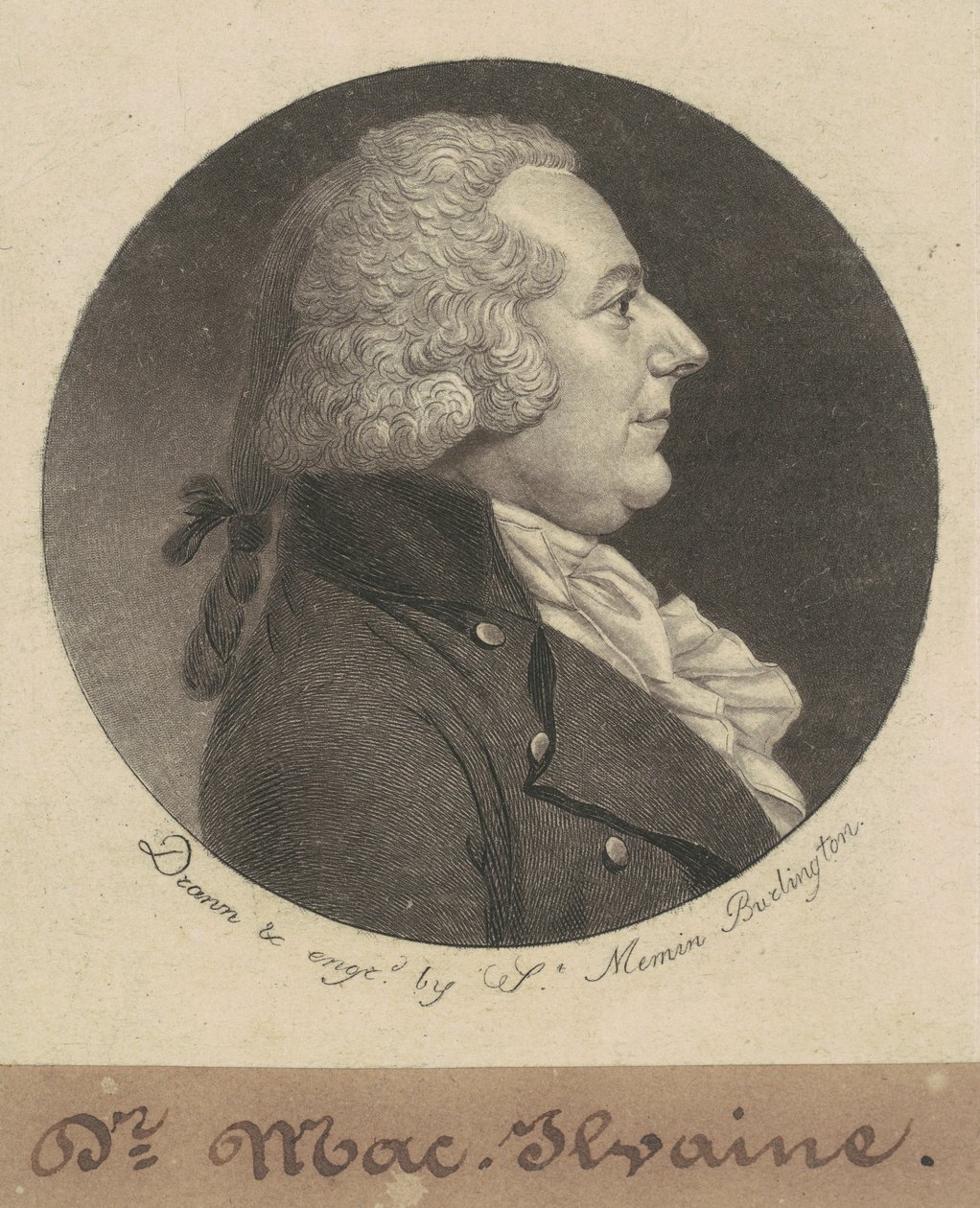William McIlvaine by Charles B. J. Févret de Saint Mémin