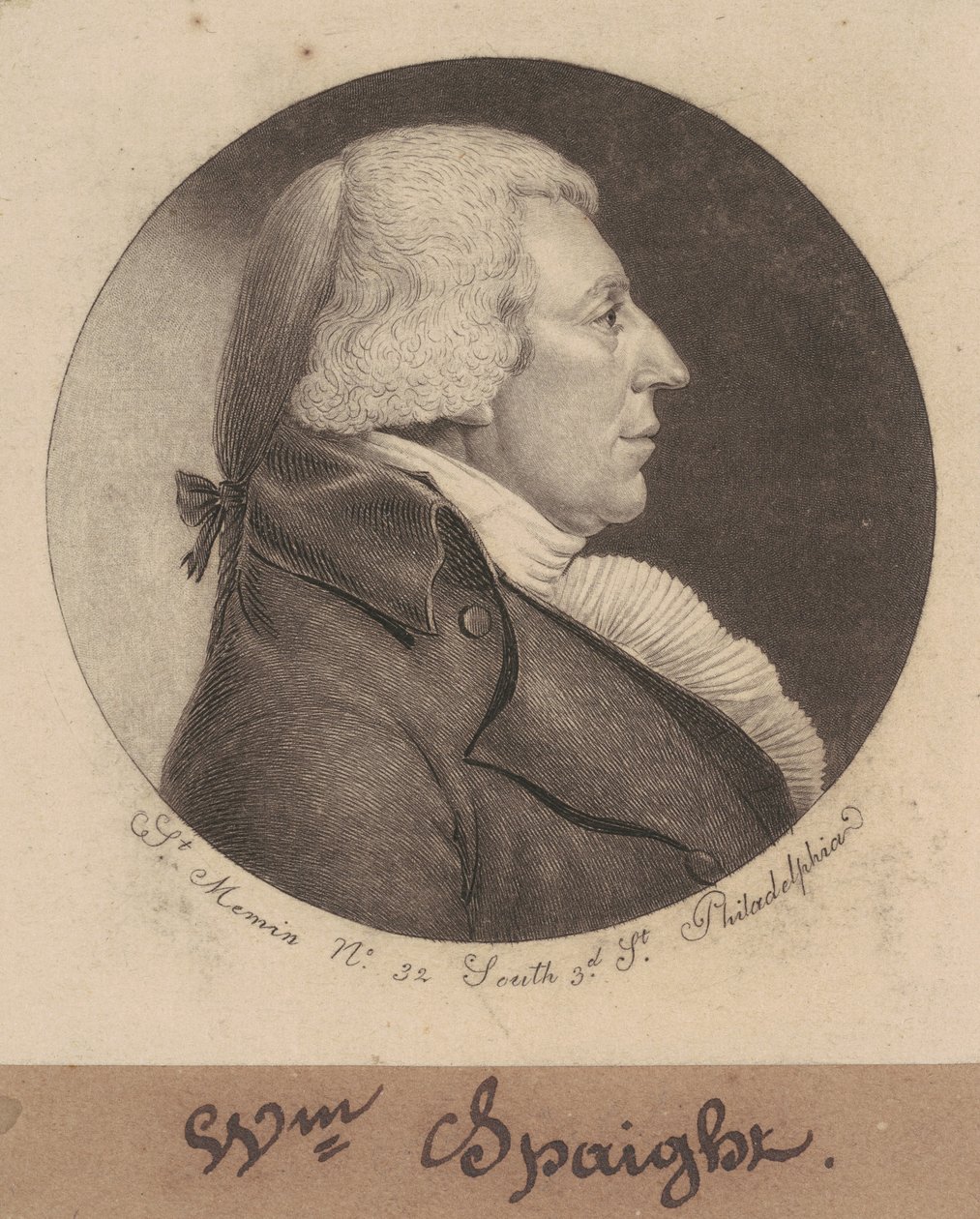 William Spaight by Charles B. J. Févret de Saint Mémin