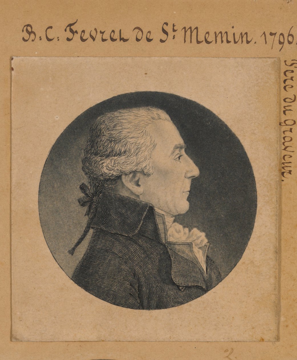 Bénigne-Charles Févret de Saint-Mémin by Charles Balthazar Julien Févret de Saint-Mémin