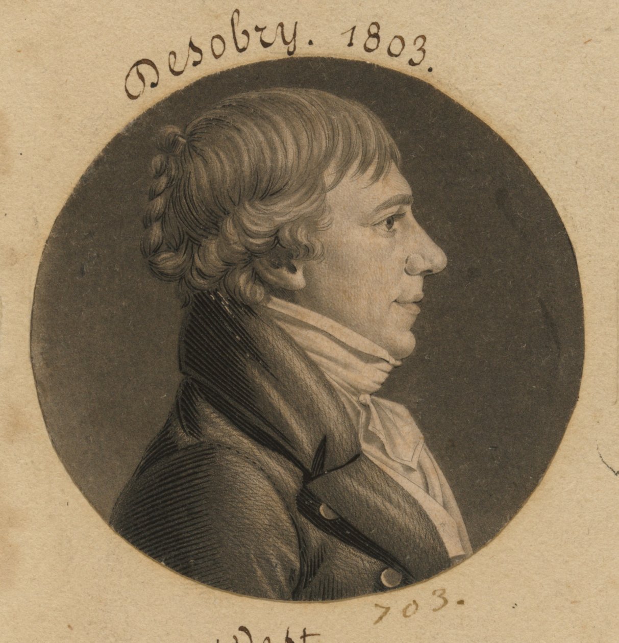 Desobry by Charles Balthazar Julien Févret de Saint-Mémin