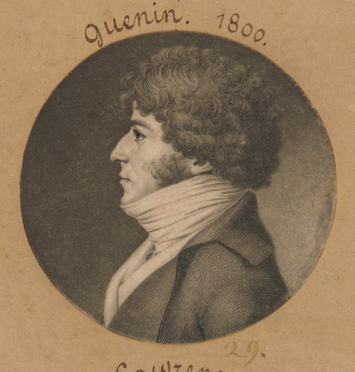 Guenin by Charles Balthazar Julien Févret de Saint-Mémin