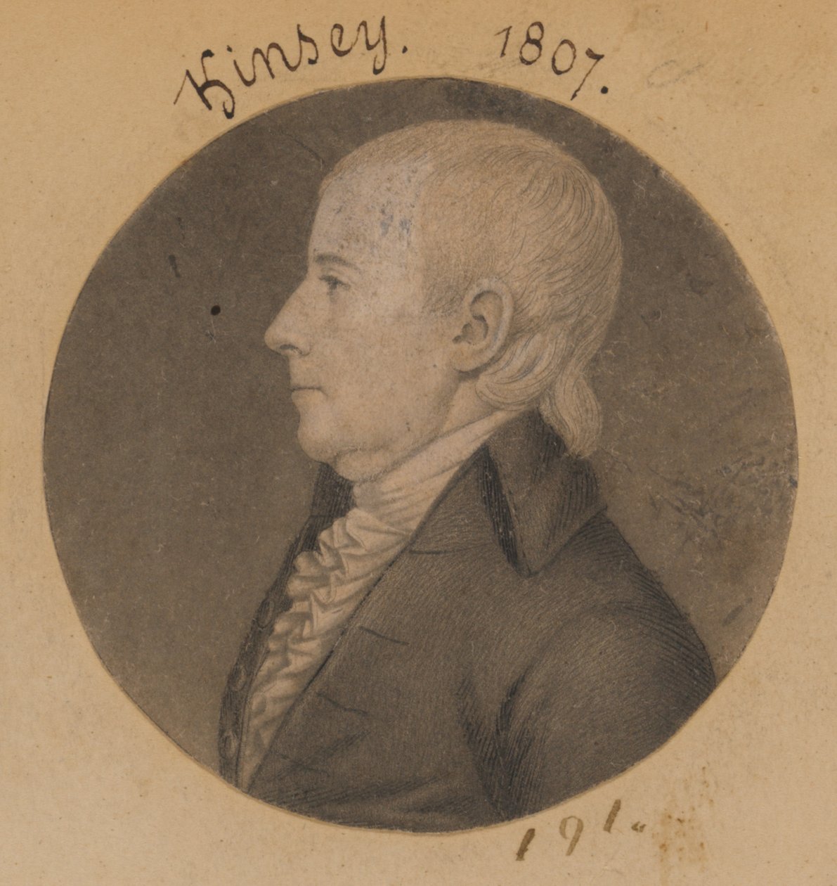 James Kinsey by Charles Balthazar Julien Févret de Saint-Mémin