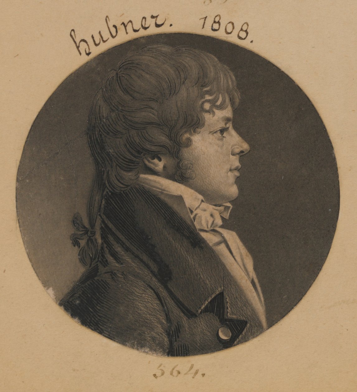 John C. Hubner by Charles Balthazar Julien Févret de Saint-Mémin