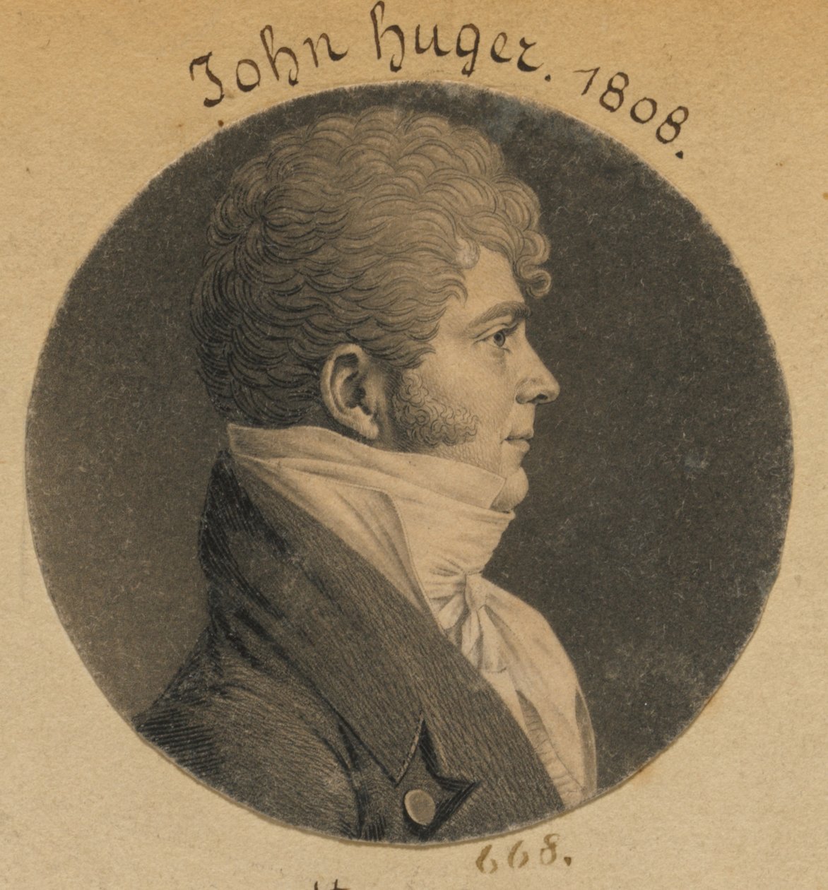 John Huger by Charles Balthazar Julien Févret de Saint-Mémin