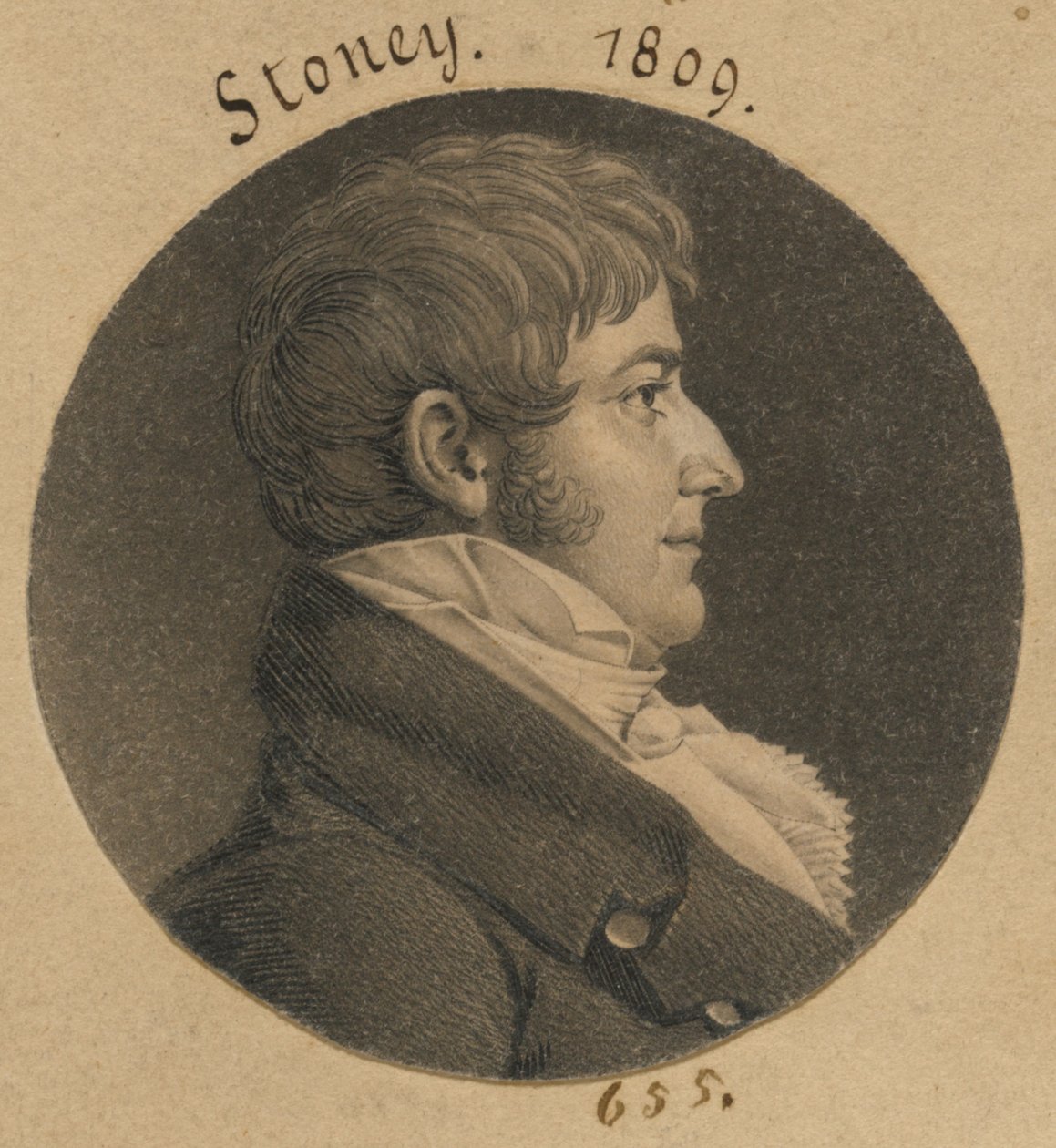 John Stoney by Charles Balthazar Julien Févret de Saint-Mémin