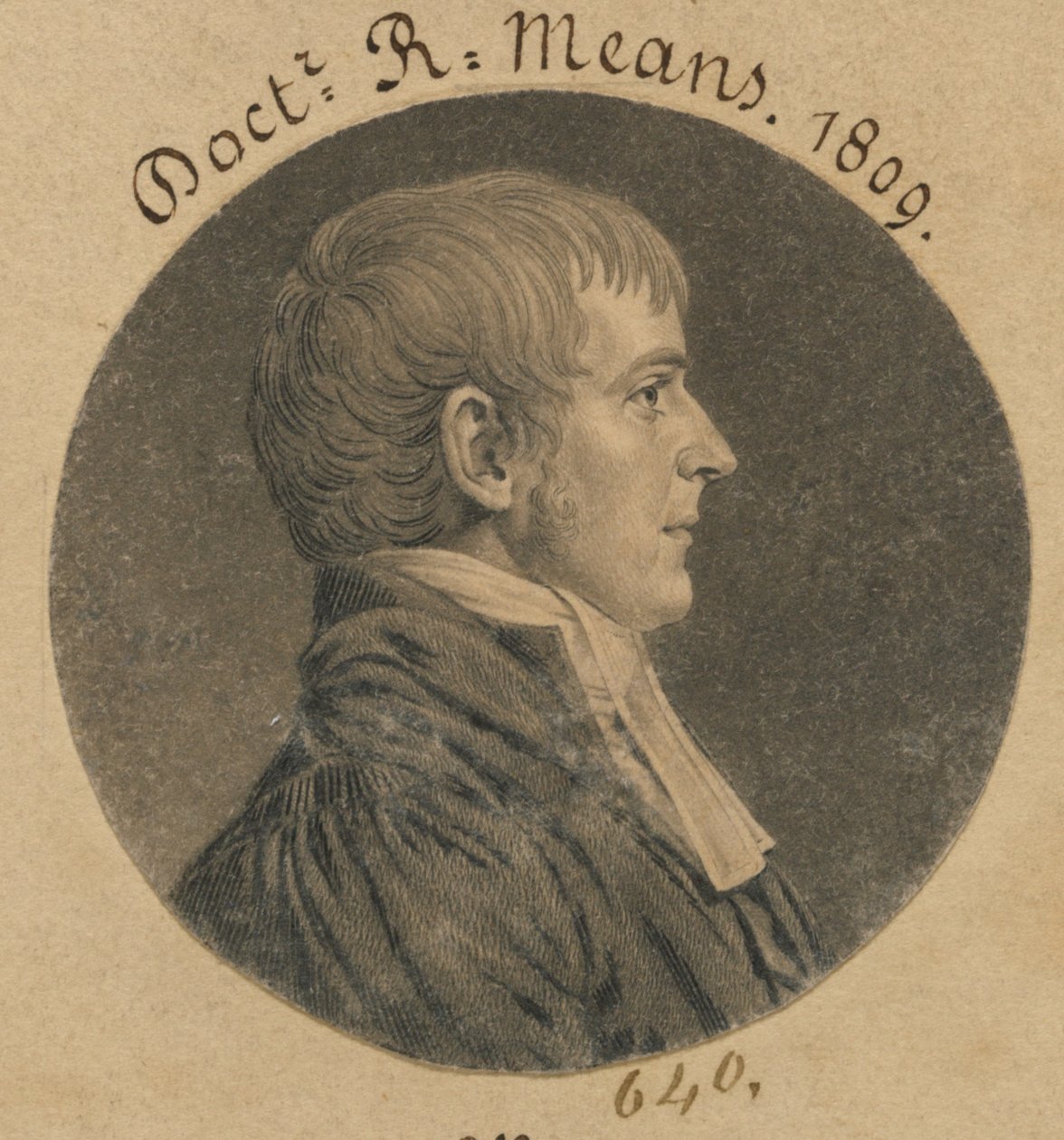Robert Means by Charles Balthazar Julien Févret de Saint-Mémin