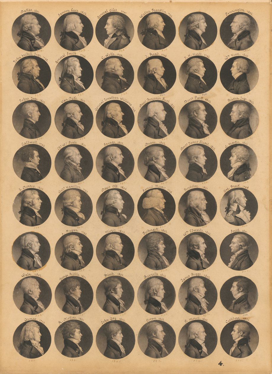 Saint-Mémin folio 4 by Charles Balthazar Julien Févret de Saint-Mémin