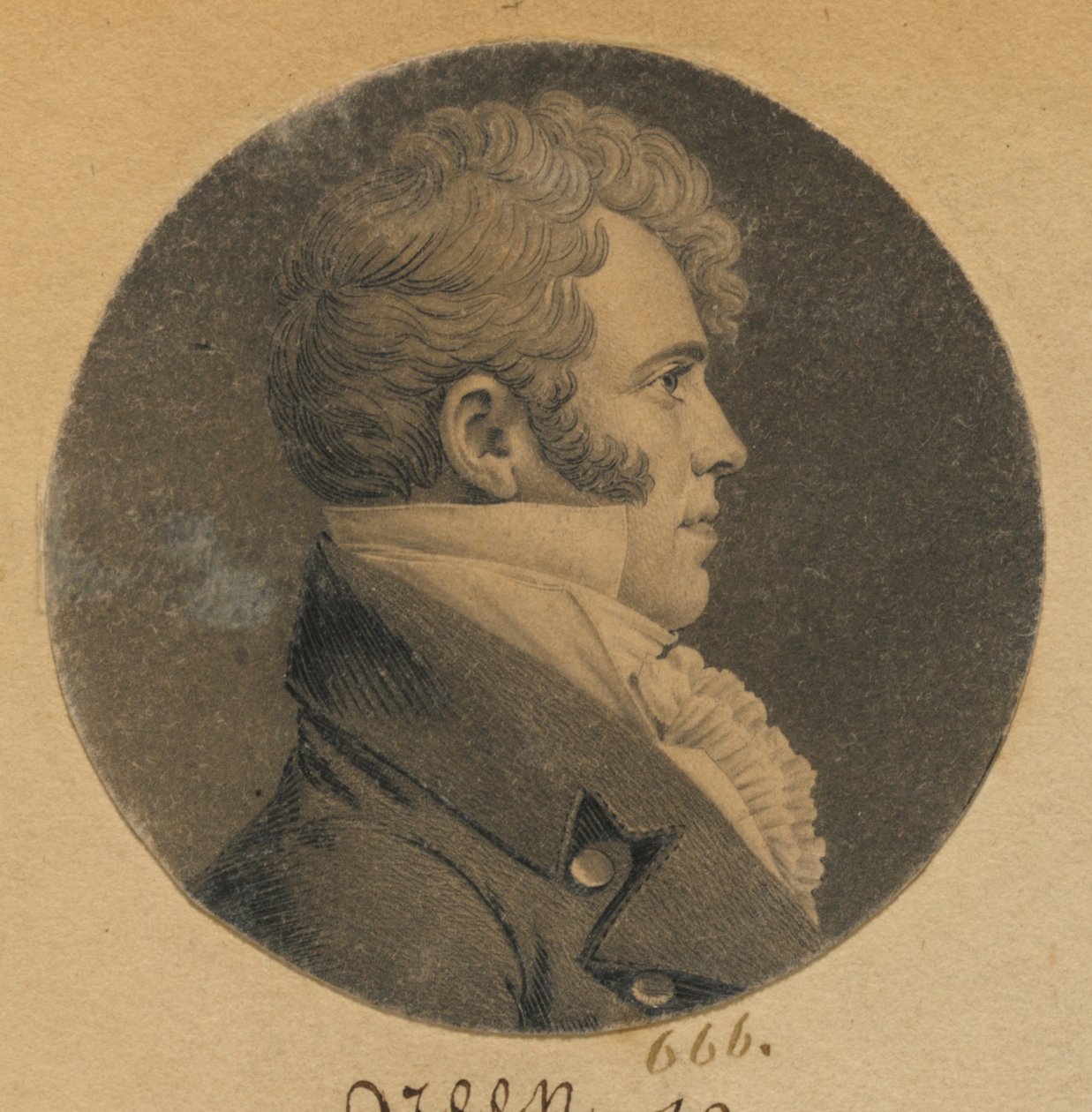 Unidentified Man by Charles Balthazar Julien Févret de Saint-Mémin