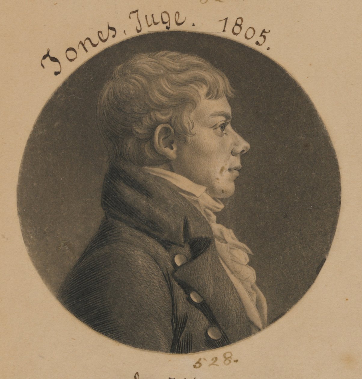 Walter Jones by Charles Balthazar Julien Févret de Saint-Mémin