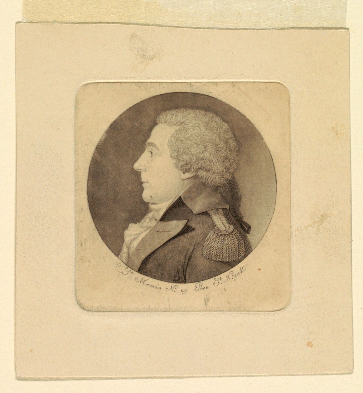 Portrait of a Young Man by Charles Balthazar Julien Févret de Saint Mémin