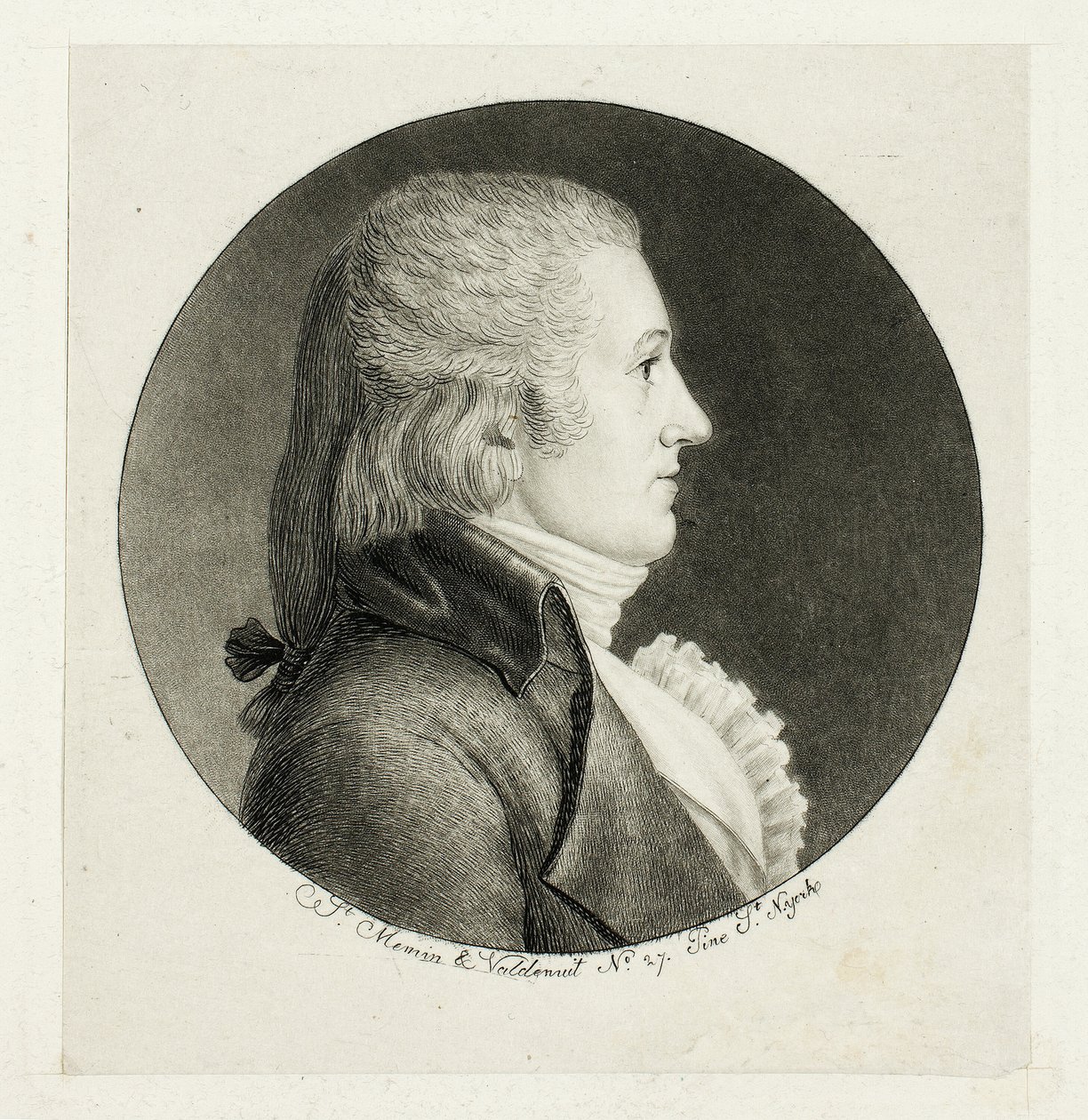 Profile Portrait, Blake by Charles Balthazar Julien Févret de Saint Mémin