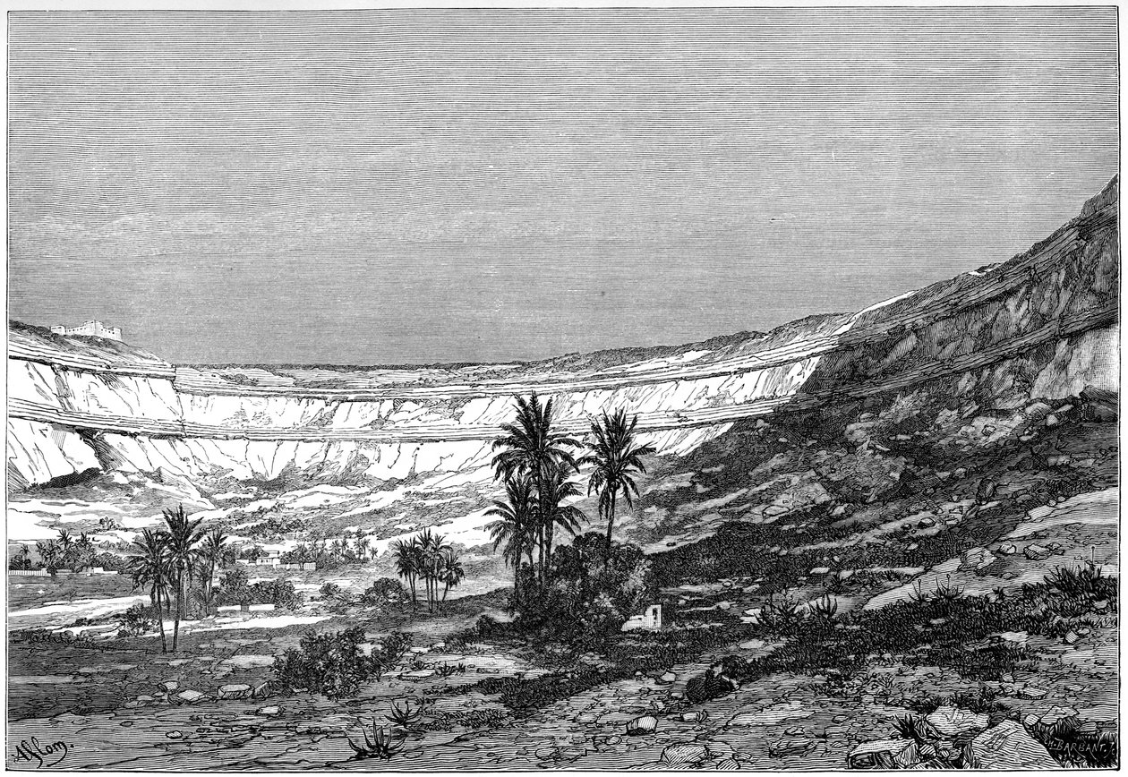The Kasr-el-jebel Cirque, Syria, c1890 by Charles Barbant