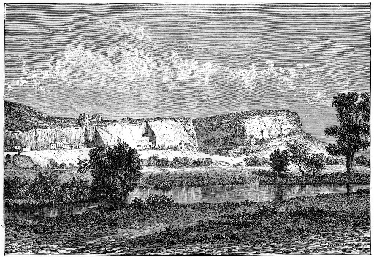 The Rocks of Inkerman, Crimea, Ukraine by Charles Barbant