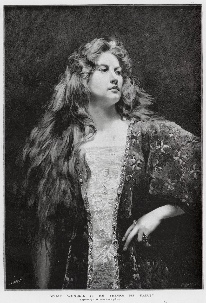 "What Wonder, if he thinks me Fair?" by Charles Baude