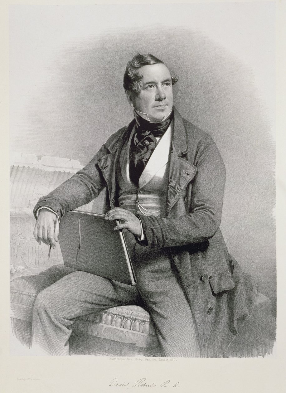 Portrait of David Roberts, frontispiece to Volume I of 