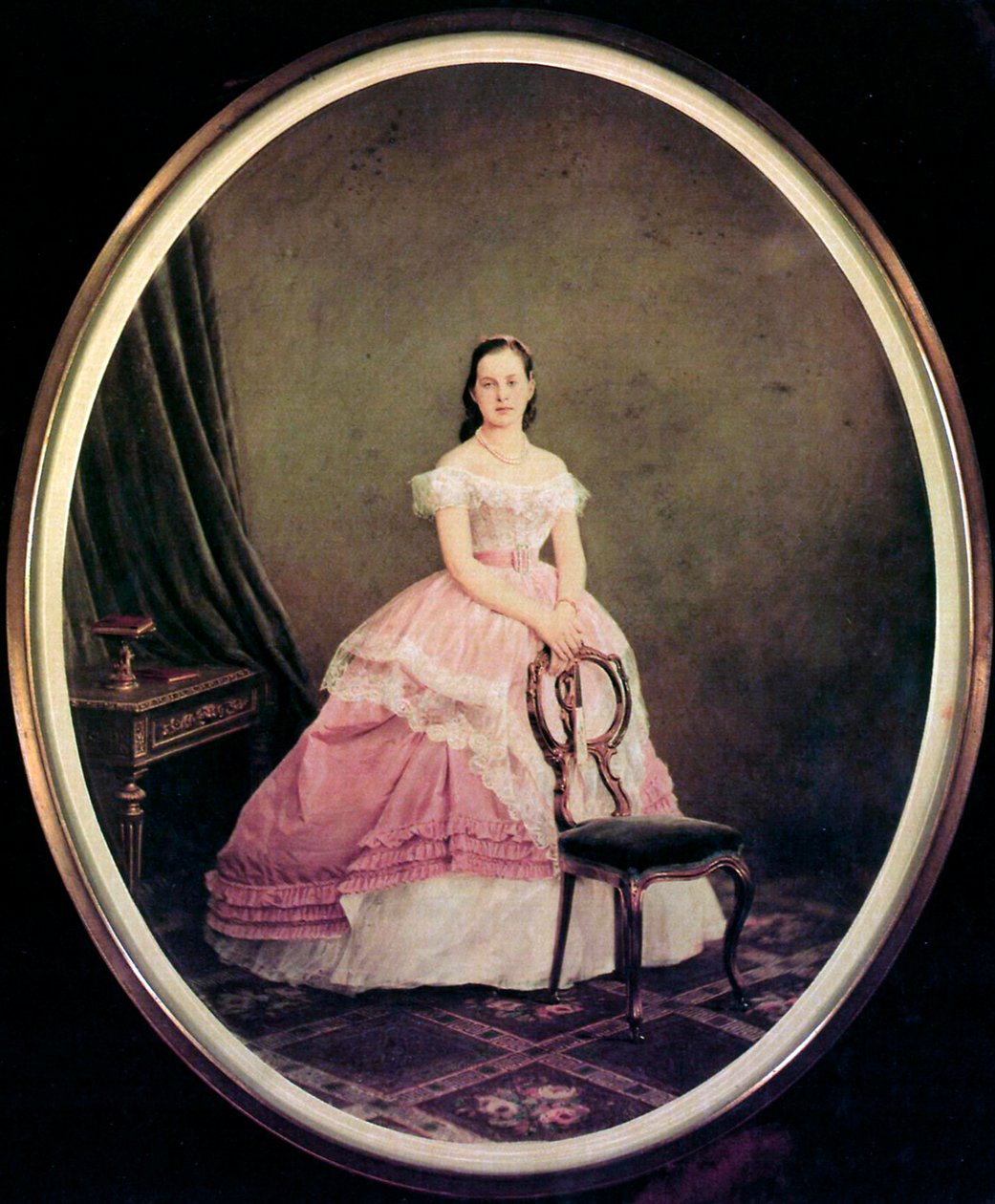 Portrait of Grand Duchess Maria Alexandrovna of Russia by Charles Bergamasco