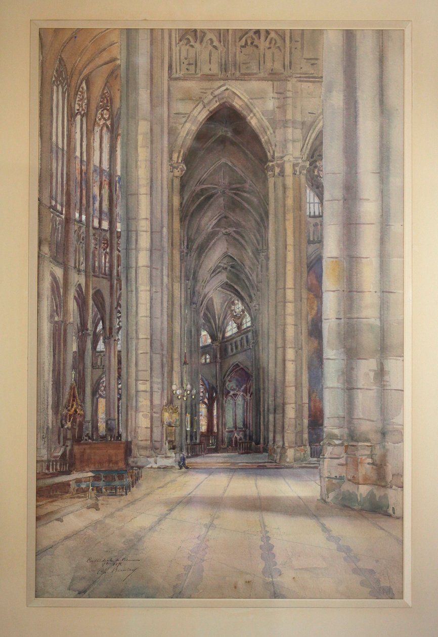 Interior of the Beauvais Cathedral by Charles Bernier
