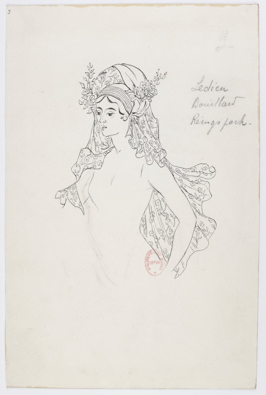 Holmès - The Black Mountain - Costume Designs by Charles Bianchini - 03(b). Ledieu, Bouillard, Reingspach, (Ladies