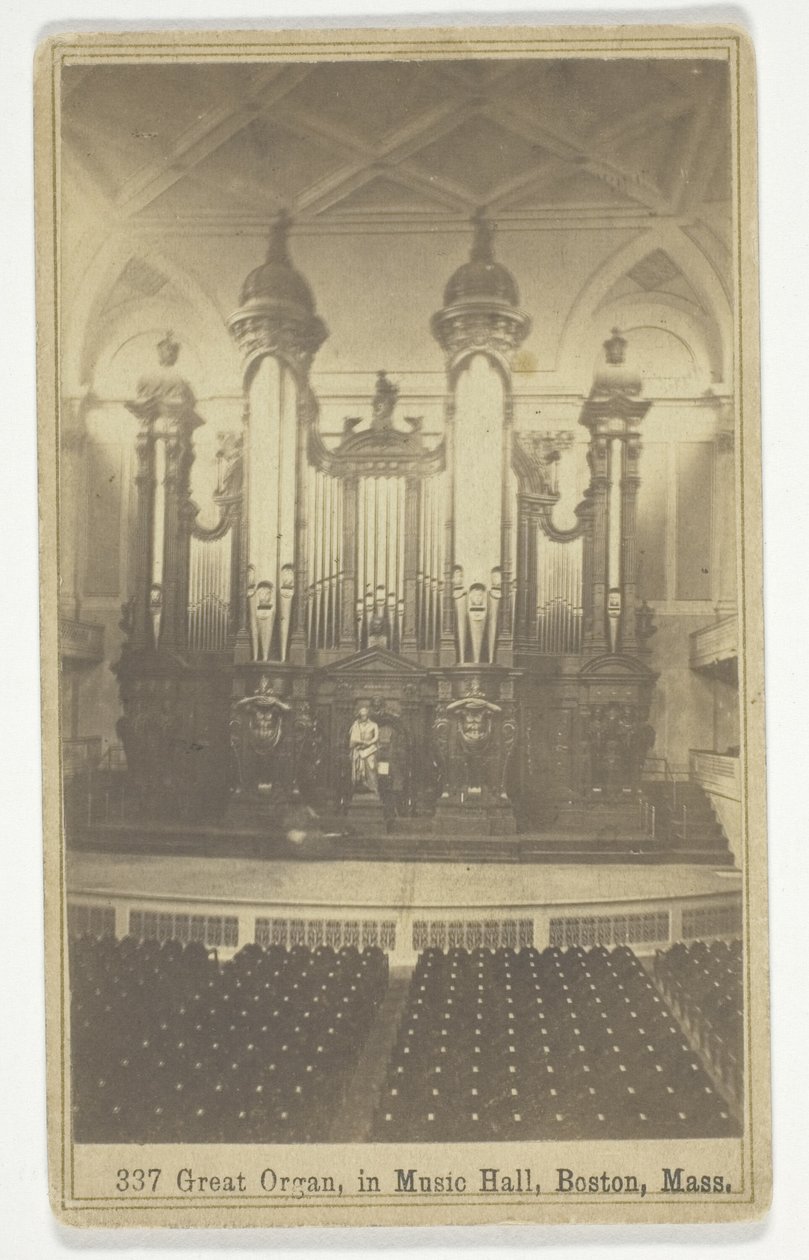 Great Organ, in Music Hall, Boston, Mass by Charles Bierstadt
