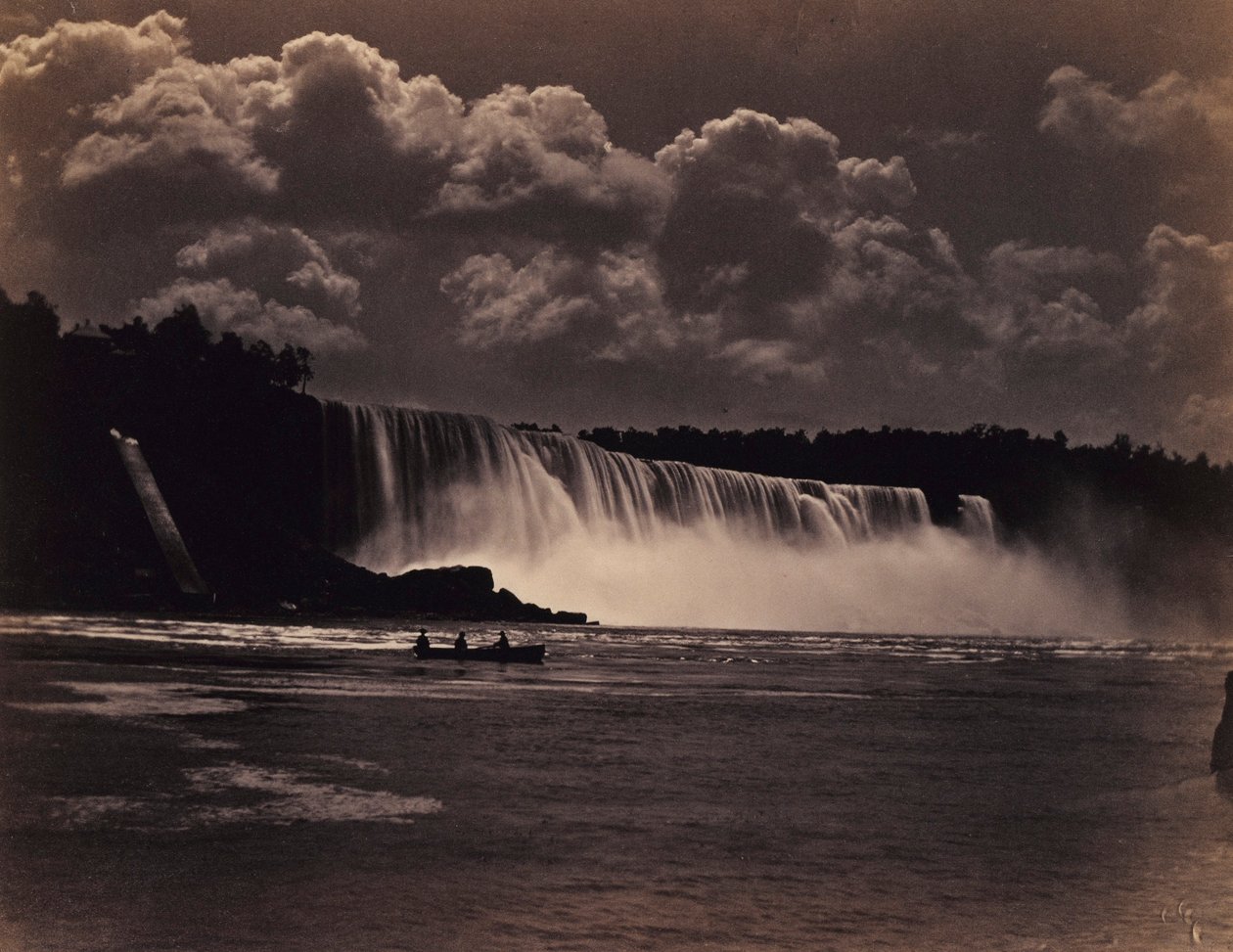 Niagara, with Boat by Charles Bierstadt