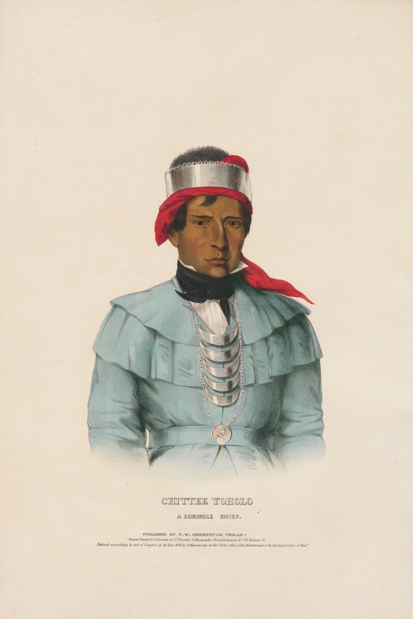 Chittee Yoholo - A Seminole Chief by Charles Bird King