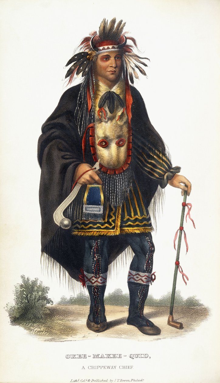 Okee-Makee-Quid, A Chippeway Chief, 1854 by Charles Bird King