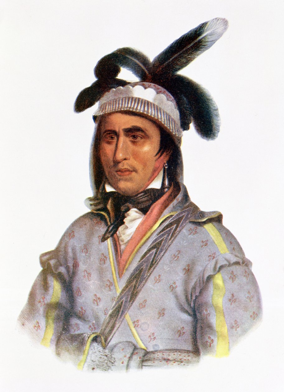 Opothle-Yoholo, a Creek Chief, 1825, Illustration from 