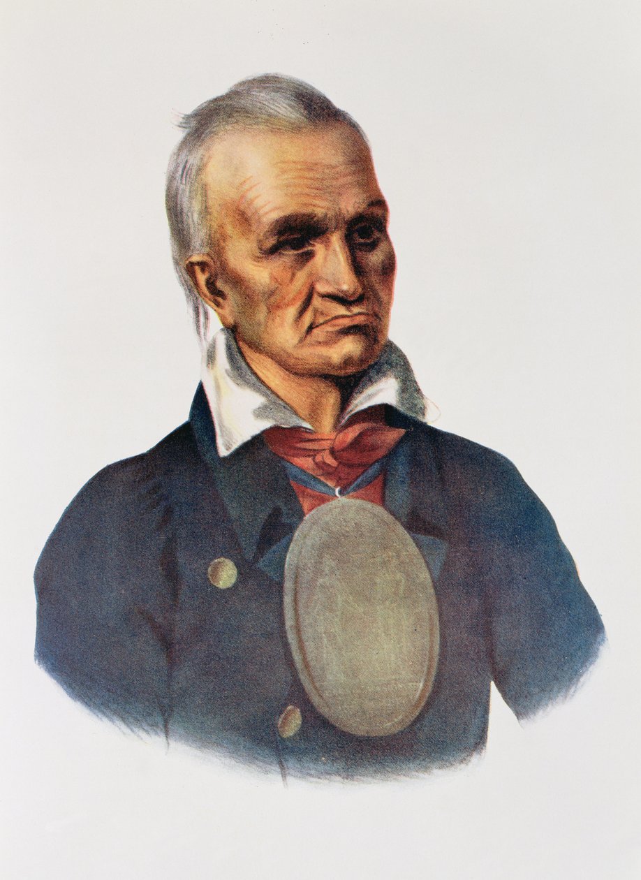 Red Jacket, Seneca War Chief, 1828, illustration from 