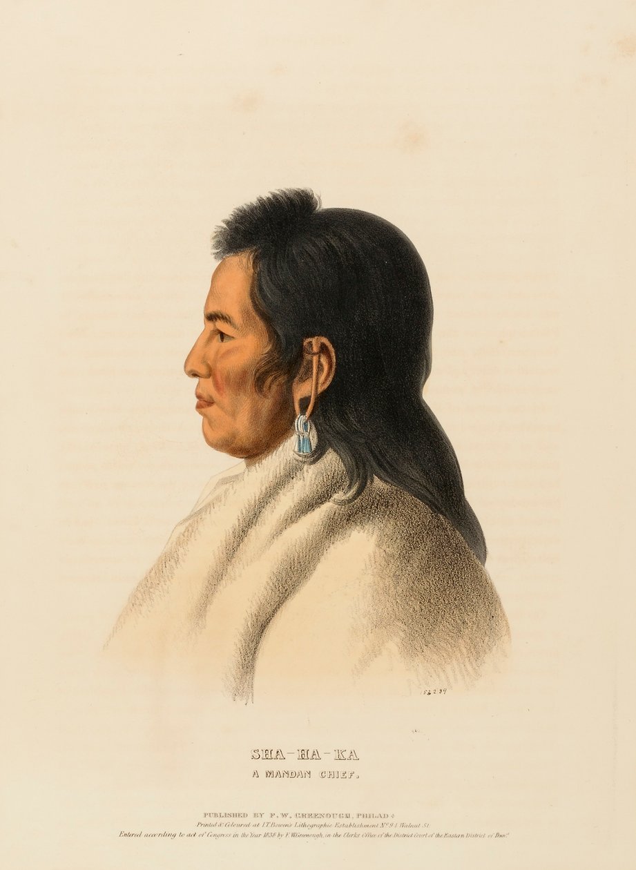 SHA-HA-KA, A Mandan Chief by Charles Bird King