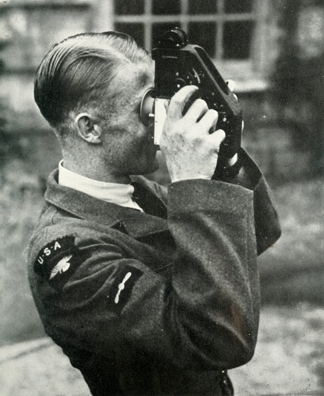 Airman learning navigation during the Second World War by Charles Brown